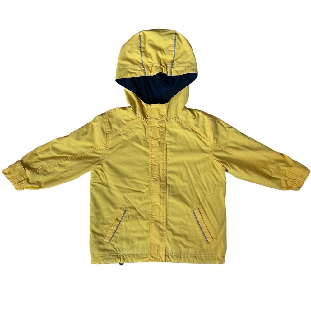 Hanna Andersson Kids Yellow Hooded Raincoat